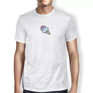 Koszulki męskie - Green Fish T-shirt męski, biały, L - miniaturka - grafika 1