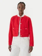 Kurtki damskie - Tommy Hilfiger Kurtka jeansowa WW0WW48591 Pomarańczowy Regular Fit - miniaturka - grafika 1