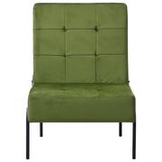 Fotele - vidaXL Fotel, 65x79x87 cm, jasnozielony, obity aksamitem - miniaturka - grafika 1