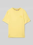 Koszulki dla chłopców - T-shirt z detalem z logo - miniaturka - grafika 1