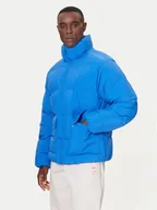 Kurtki i kamizelki sportowe męskie - adidas Kurtka zimowa JX4088 Niebieski Slim Fit - miniaturka - grafika 1