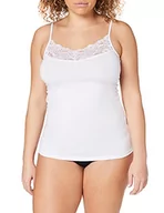 Bluzki damskie - Vila Damska bluzka z koronką Viofficiel Lace Strap Noos Top, biały (Optical Snow)., L - miniaturka - grafika 1