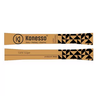 Cukier trzcinowy w paluszkach KONESSO 1000x4g 10271-uniw - Cukier i słodziki - miniaturka - grafika 1