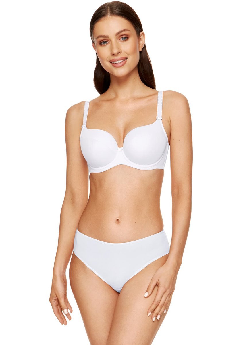 Anna/B4 biustonosz usztywniany gładki biały (kolor biały, rozmiar 95D)