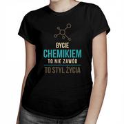 Koszulki męskie - Koszulkowy Bycie chemikiem to nie zawód - damska koszulka z nadrukiem 8382 - miniaturka - grafika 1