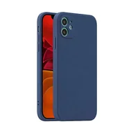 Etui i futerały do telefonów - Ochronne etui na telefon komórkowy iPhone 14 Pro Max Plus Matowe silikonowe cienkie etui na telefon komórkowy: Samsung Galaxy A52 4G / A52 5G / A52s, kolor: ciemnoniebieski - miniaturka - grafika 1