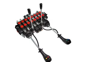 Rozdzielacz hydrauliczny 8-sekcyjny, 2 sekcje elektryczne 12V, 90l, 2 joysticki 4-pozycyjne - Akcesoria do hydrauliki siłowej - miniaturka - grafika 5