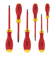 Śrubokręty - Zestaw wkrętaków izolowanych VDE 1000V 6 szt. Czerwono-żółte - miniaturka - grafika 1