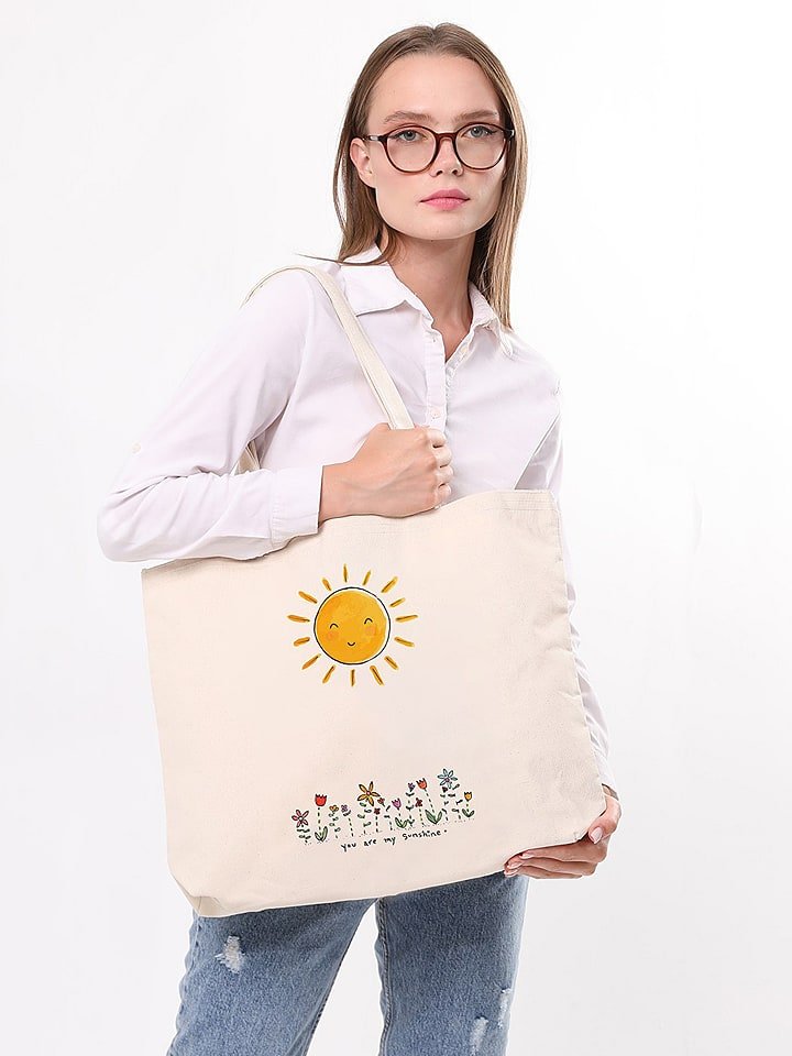 MORI Shopper bag w kolorze kremowym - 47 x 36 x 8 cm