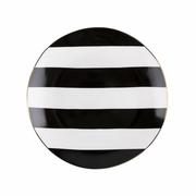 Talerze - TALERZ DESEROWY STRIPES BLACK 20CM kod: 2PH-TAL-20/STR - miniaturka - grafika 1