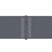 Bramy garażowe - CASANOOV BRAMA aluminiowa dwuskrzydłowa 4m ARLBERG 400B160 Szara - miniaturka - grafika 1