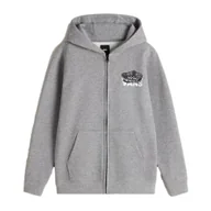Bluzy męskie - Bluza Dziecięca VANS Old Skool FZ Cement Heather VN000MHT02F1 L - miniaturka - grafika 1