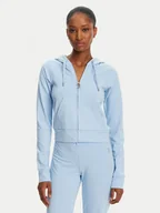 Bluzy damskie - Juicy Couture Bluza Ola JCWAS125310 Błękitny Slim Fit - miniaturka - grafika 1