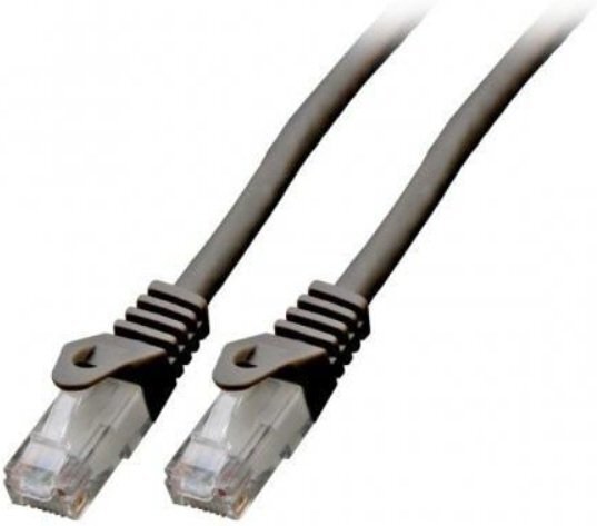Mercodan Kabel sieciowy RJ-45, Cat.6, U/UTP, LSZH, CCA, czarny, 20 m 371228200