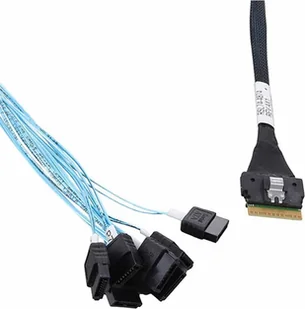 Microchip Adaptec Kabel SFF8654-> 8xSATA intern 0.8m SlimSAS - SATA RSL74-4874 - Kable komputerowe i do monitorów - miniaturka - grafika 1