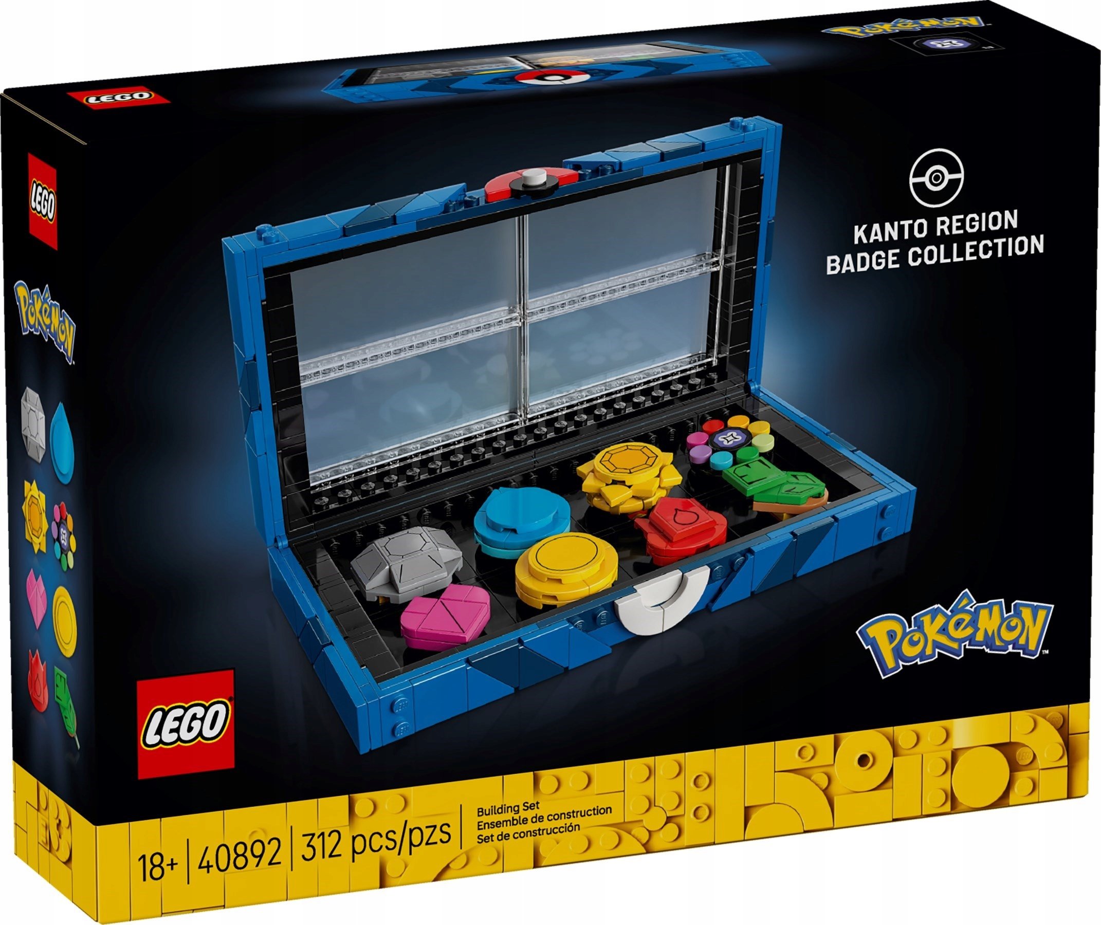 Lego Pokemon 40892 Kolekcja odznak z regionu Kanto