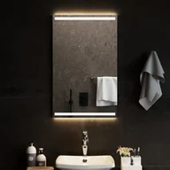 Lustra - vidaXL Lustro łazienkowe z LED, 50x80 cm - miniaturka - grafika 1