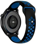 Akcesoria do smartwatchy - SPORTOWY PASEK SILIKONOWY 20MM DO SMARTWATCHA - WYGODNY, ODDYCHAJĄCY I TRWAŁY PASUJE M. IN. DO SAMSUNG, HUAWEI, AMAZFIT, GARMIN - miniaturka - grafika 1