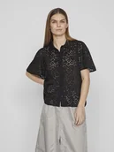 Bluzki damskie - Vila Bluzka w kolorze czarnym - miniaturka - grafika 1