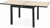 Stoły ogrodowe - Stół ogrodowy rozkładany 90/180 x 90 cm Comlo - Beżowy - miniaturka - grafika 1