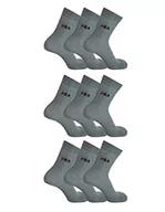 Skarpetki męskie - FILA Skarpety unisex F9630 (3 sztuki) szary szary 39-42 - miniaturka - grafika 1