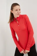 Bielizna sportowa damska - 4F longsleeve funkcyjny kolor czerwony - miniaturka - grafika 1