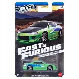 Hot Wheels Szybcy I Wściekli Fast & Furious Brian O'Conner Autko Samochodzik Resorak Model 1995 Mitsubishi Eclipse 1/5 - Samochody i pojazdy dla dzieci - miniaturka - grafika 1