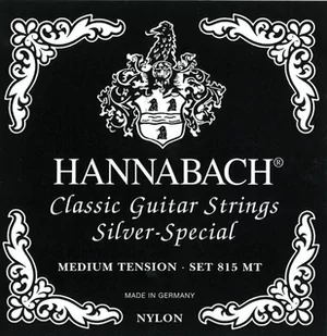Hannabach 652619 Klassikgitarrensaiten Serie 815 für 8/10 saitige Gitarren/Medium Tension Silver Special - H/B9 652619 - Struny gitarowe  - miniaturka - grafika 1