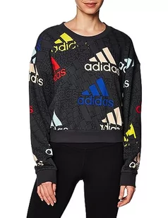 adidas Bluza damska, karbon/Multco/biały, S - Bluzy damskie - miniaturka - grafika 1