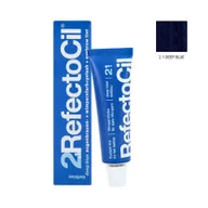 Akcesoria i kosmetyki do stylizacji brwi - REFECTOCIL Henna do brwi i rzęs 2.1 Głęboki niebieski 15ml - miniaturka - grafika 1