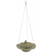 Akcesoria dla ptaków - ZOLUX Poidło/basen ceramiczny z figurką ptaka kol. oliwkowy - miniaturka - grafika 1