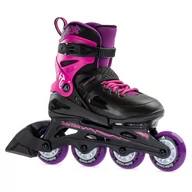 Rolki - Rolki rekreacyjne dziecięce Rollerblade regulowane Fury Black Yellow 2023 - miniaturka - grafika 1