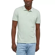 Koszulki męskie - Lee Męska koszulka polo Natural DYE, Dusty Jade, rozmiar M, Dusty Jade, M - miniaturka - grafika 1