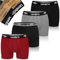 Majtki męskie - Umbro Bokserki Męskie Bawełniane Zestaw 4 sztuki BM208 Rozmiar S - miniaturka - grafika 1