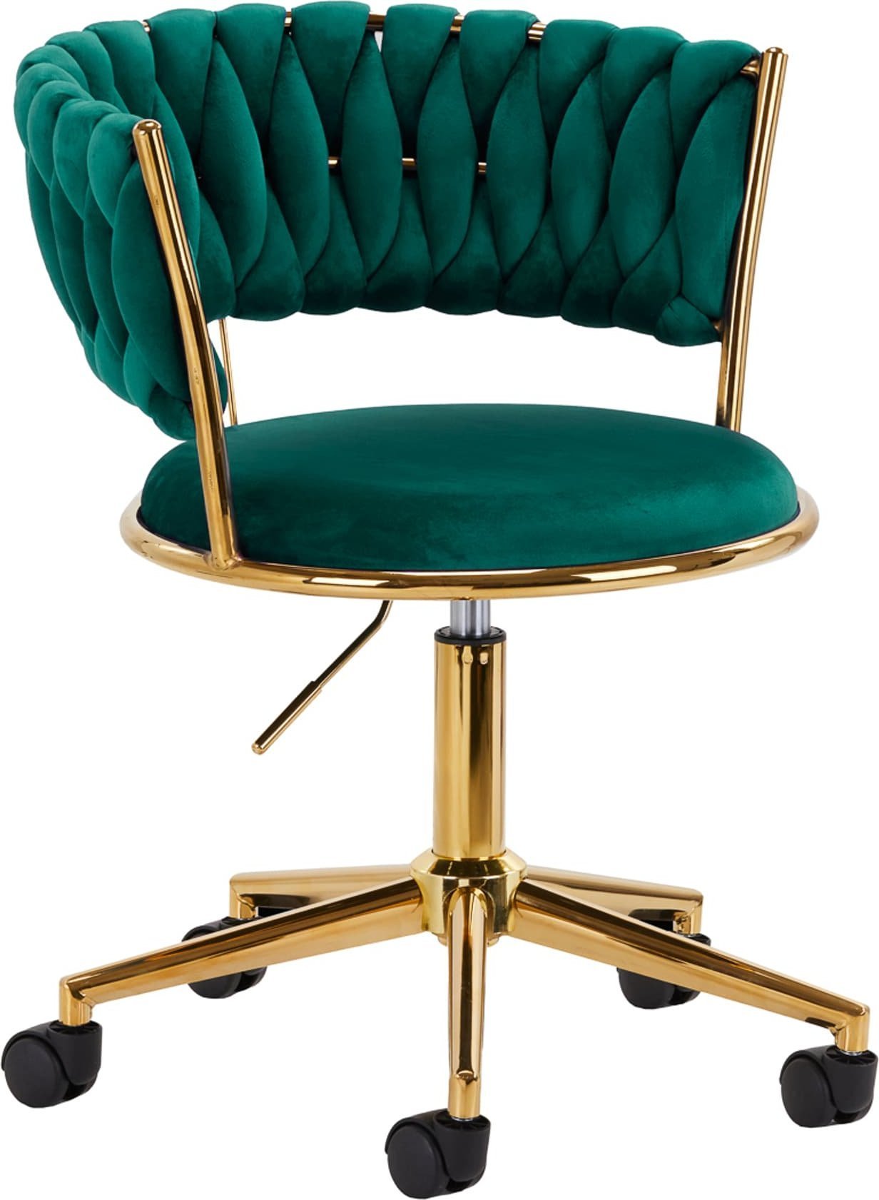 Activeshop 4Rico krzesło obrotowe QS-GW01G aksamit zielone