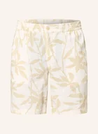Spodenki damskie - Calvin Klein Szorty Z Dodatkiem Lnu beige - miniaturka - grafika 1