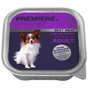 PREMIERE Best Meat Adult Cielęcina z jeleniną 32x100 g - Mokra karma dla psów - miniaturka - grafika 1