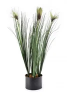 Sztuczne kwiaty - Kwiat Sztuczny 12,5xh64cm Zielono Brązowe Kwiaty - miniaturka - grafika 1