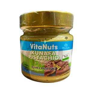 Turecki krem pistacjowy z kadaifem 200g Vitanuts – nadzienie do czekolady dubajskiej - Dodatki do ciast w proszku - miniaturka - grafika 1