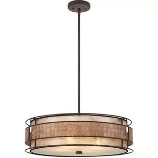 Elstead Lighting Laguna Pendant Light QZ/LAGUNA/P Elstead lampa wisząca abażurowa stylowa QZ/LAGUNA/P ) - Lampy sufitowe - miniaturka - grafika 1