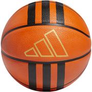Koszykówka - Piłka koszykowa adidas 3-Stripes Rubber Mini pomarańczowo-czarna HM4971 - rozmiar piłek - 3 - miniaturka - grafika 1