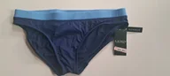 Stroje kąpielowe - Ralph Lauren dół od stroju kąpielowego bikini niebieski granat logo r. XS - miniaturka - grafika 1