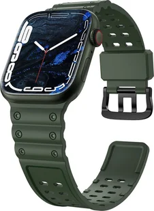 Strap Triple Protection pasek Apple Watch SE, 8, 7, 6, 5, 4, 3, 2, 1 (41, 40, 38 mm) opaska bransoleta zielony - Akcesoria do smartwatchy - miniaturka - grafika 1