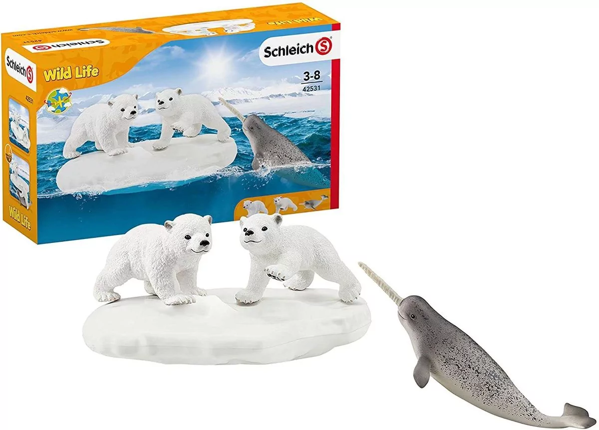 Schleich Figurka kolekcjonerska Wild Life Polarny plac zabaw
