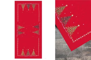 Greno Bieżnik świąteczny Christmas Czerwony - Ozdoby bożonarodzeniowe - miniaturka - grafika 1