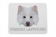 Podkładki pod mysz - Fiński lapphund geometryczny Podkładka pod mysz - miniaturka - grafika 1