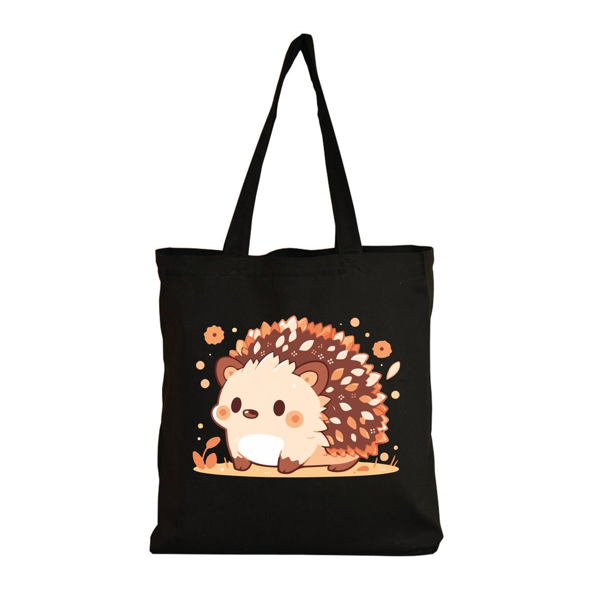 Eko Torba na ramię Zakupy Shopper Torebka Bawełniana Eco Jesień Liście Jeż