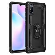 Etui i futerały do telefonów - Etui Pancerne Ring Case Do Xiaomi Redmi 9A + Szkło - miniaturka - grafika 1