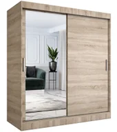 Szafy - Szafa przesuwna dąb sonoma 180 cm T8-C78 - miniaturka - grafika 1