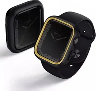 Akcesoria do smartwatchy - Uniq Etui ochronne UNIQ Moduo do Apple Watch Series 4/5/6/7/8/SE 44/45mm czarny-musztardowy/midnight-mustard - miniaturka - grafika 1